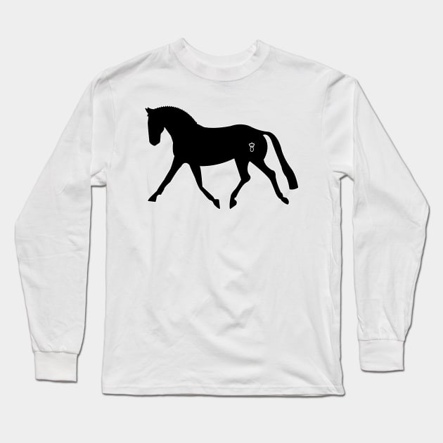 Oldenburg Warmblood Long Sleeve T-Shirt by DickinsonDesign